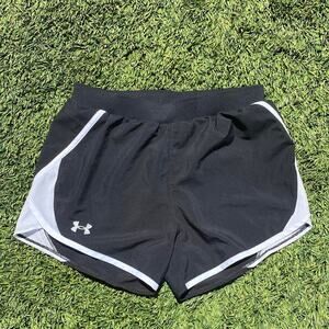 Under Armor Black and White Running Shorts Size XS